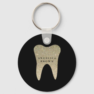 Glitter Dental Keychain