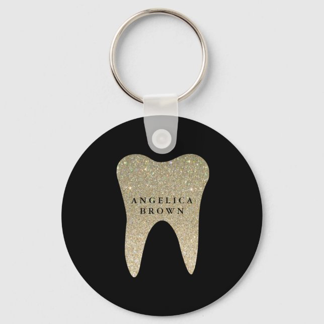 Glitter Dental Keychain (Front)