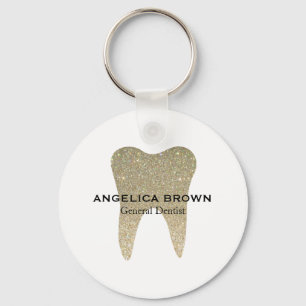 Glitter Dental Keychain