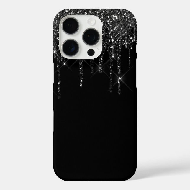 Glitter Drip iPhone 16 Pro Case (Back)