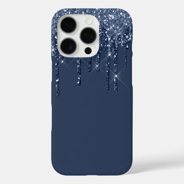 Glitter Drip iPhone 16 Pro Case (Back)