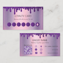 Glitter Drip Purple cupcake Bakery