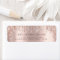 Glitter Drips Rose Diamond Return Address Labels