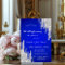 Glitter Drips Royal Blue Wedding Anniversary