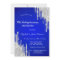 Glitter Drips Royal Blue Wedding Anniversary