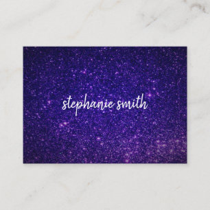 Glitter Dust Purple Business Card