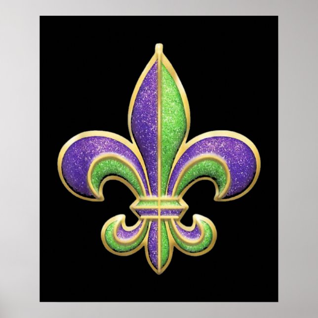 Glitter Effect Mardi Gras 2022 Poster (Front)