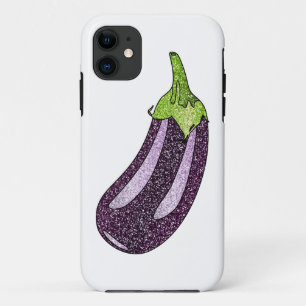 Glitter Eggplant iPhone 11 Case
