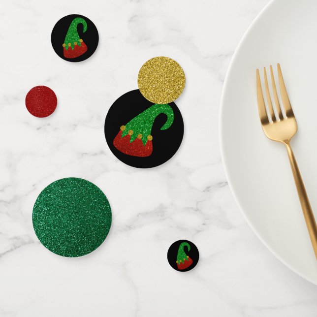 Glitter Elf Hat Confetti (Group)