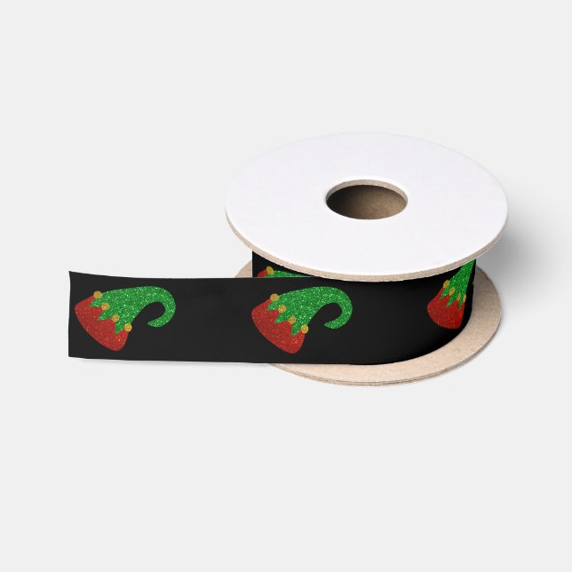 Glitter Elf Hat Satin Ribbon (Spool)