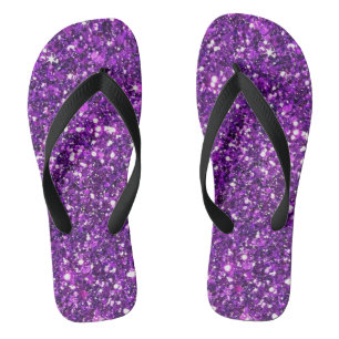 Glitter Flip-Flops, Flip-Flops with Purple colour Flip Flops