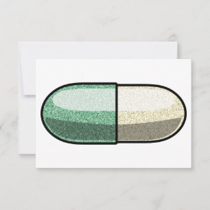 Glitter Fluoxetine Thank You Card
