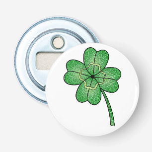 Glitter Four Leaf Clover Bottle Opener