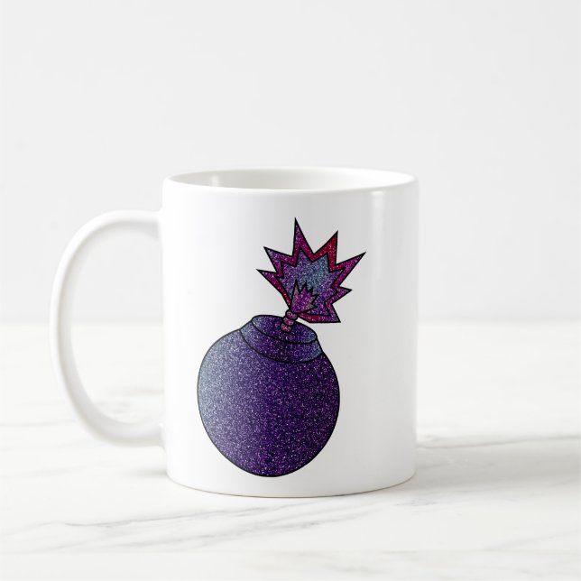 Glitter Galaxy Bomb Coffee Mug (Left)