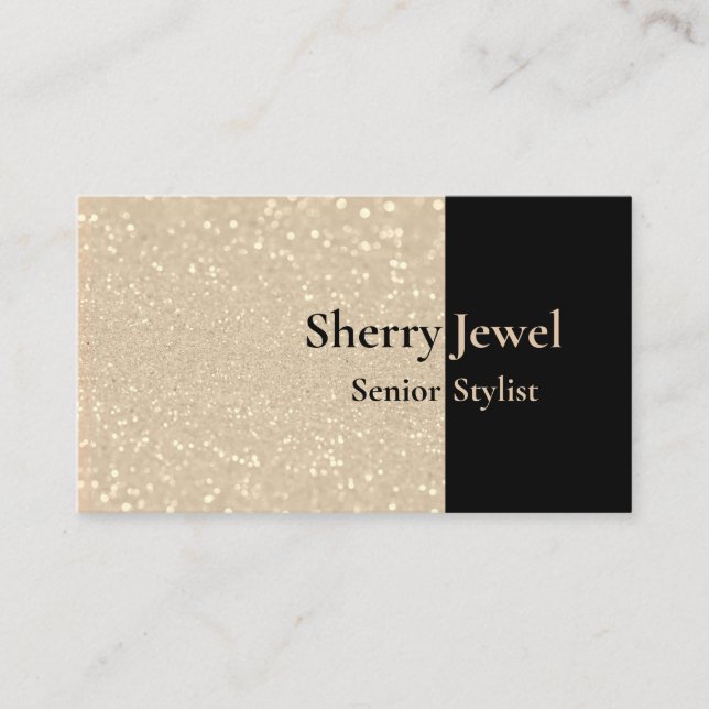 Glitter Glamour Business Card (Front)