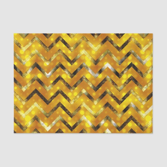 Glitter gold bling bright shiny tissue paper (Front)