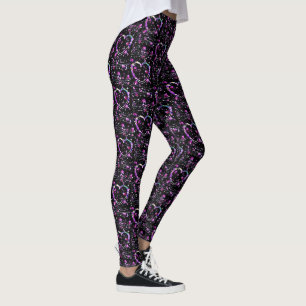 Glitter Gold, Heart leggings