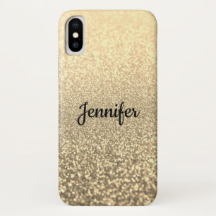 Glitter, gold, personalized, shiny, glitter, gold Case-Mate iPhone case