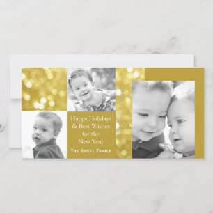 Glitter Gold   Vacances Trois Cartes photos