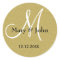Glitter Gold Wedding Monogram Seals