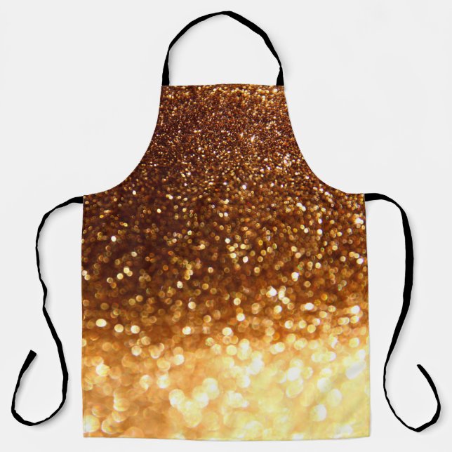 Glitter golden lights apron (Front)