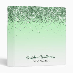 Glitter Green Binder