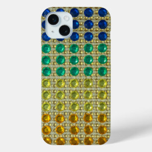 Glitter green yellow blue sparkleiPhone case
