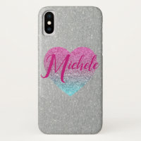 Glitter Heart Monogrammed