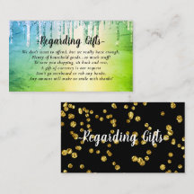 Glitter Honeymoon Fund bridal shower or wedding En