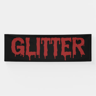 Glitter in Blood Typografie  Banner