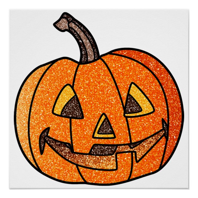 Glitter Jack O'Lantern Poster (Front)