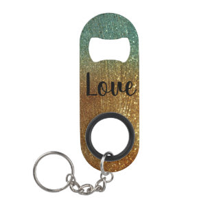 Glitter Keychain Bottle Opener