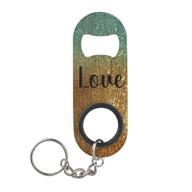 Glitter Keychain Bottle Opener (Front)
