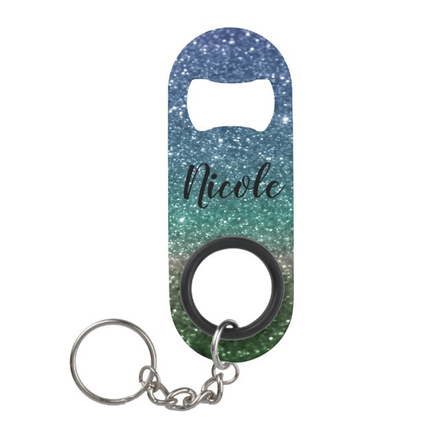 Glitter Keychain Bottle Opener (Front)