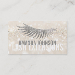 Glitter Lash Eyelash Extensions Cream Card