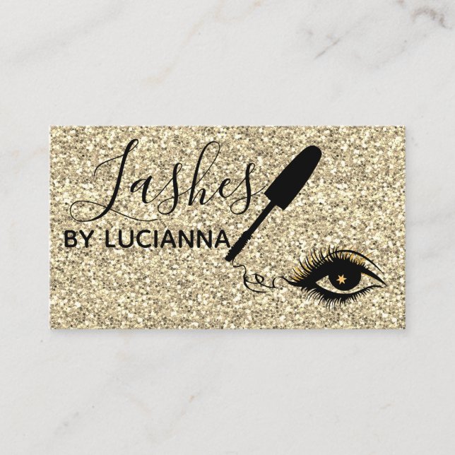 Glitter Lashes Business Cards (Front)