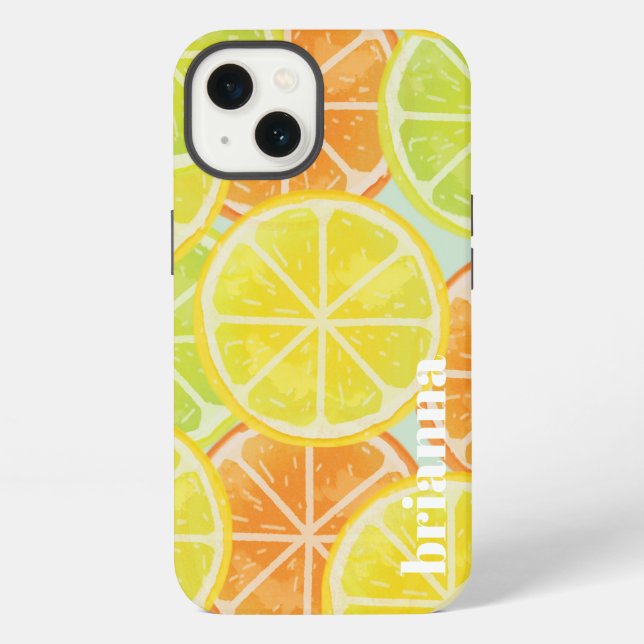 Glitter Lemon Case-Mate iPhone Case (Back)