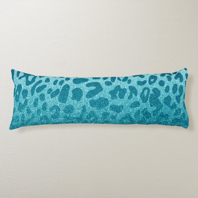 Glitter Leopard Body Pillow (Front)