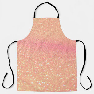 Glitter lights on black background. Out-of-focus Apron