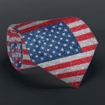 Glitter look American USA Flag  Tie<br><div class="desc">This design may be personalized by choosing the Edit Design option. You may also transfer onto other items. Contact me at colorflowcreations@gmail.com or use the chat option at the top of the page if you wish to have this design on another product or need assistance. Glitter is simulated. See more...</div>