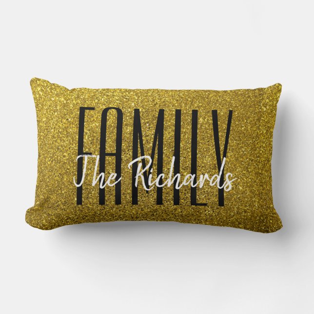 Glitter Lumbar Pillow (Front)