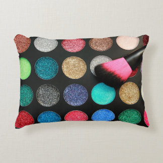 Glitter Makeup Accent Pillow