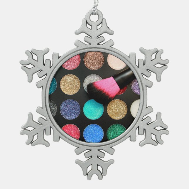 Glitter Makeup Ornament (Front)