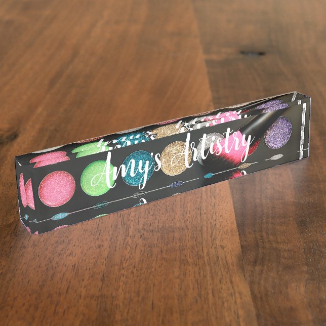 Glitter Makeup Palette  Nameplate (Side)