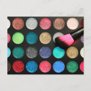 Glitter Makeup Postcard