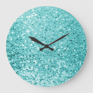 Glitter Mermaid-12 Large Clock