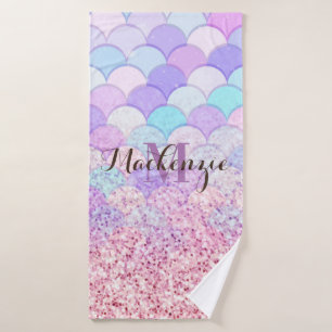 Glitter Mermaid Bath Towel