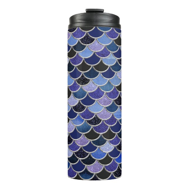Glitter Mermaid Scales Thermal Tumbler (Front)