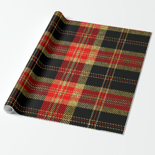 Glitter Mickey Plaid-07 Wrapping Paper