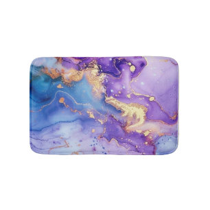 Glitter Minimal Seamless Purple Blue Pattern Bath Mat